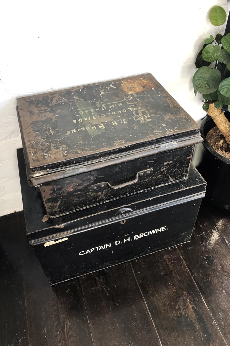 Vintage World War II Military Storage Box