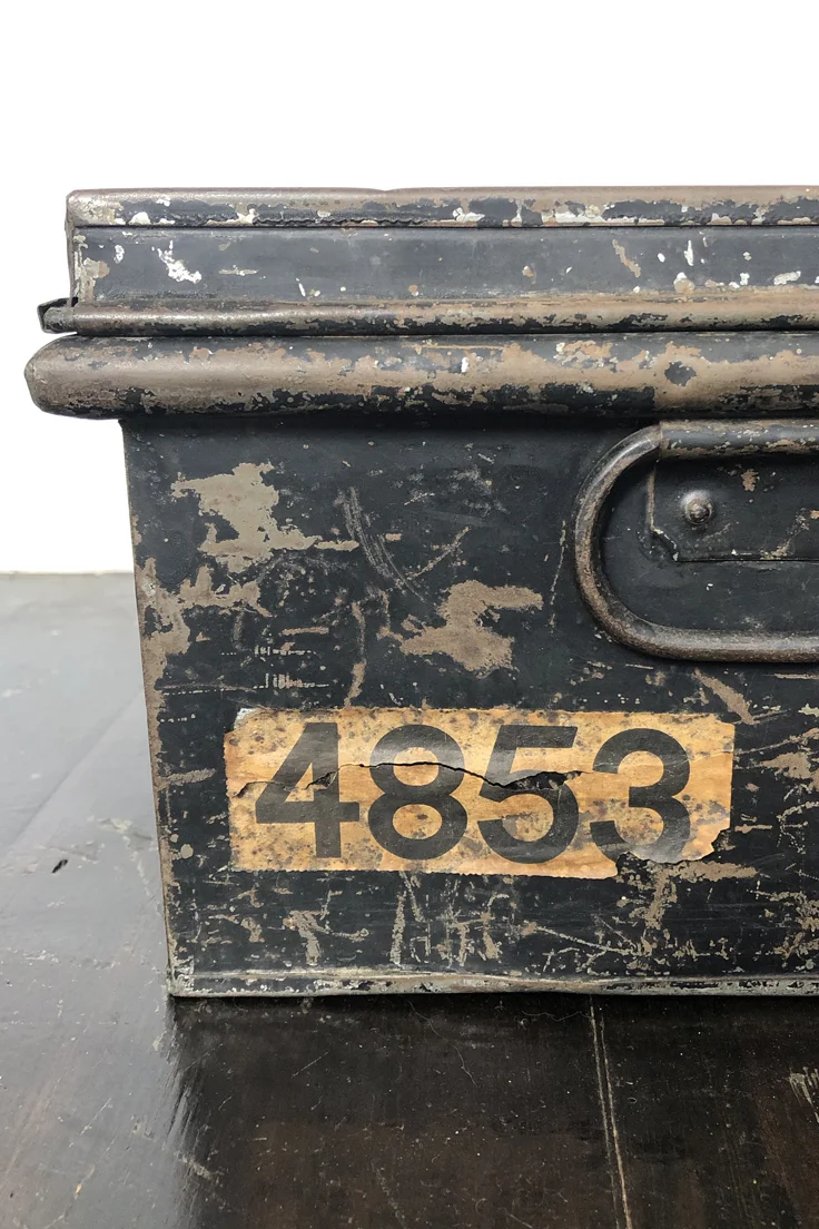 Vintage World War II Military Storage Box