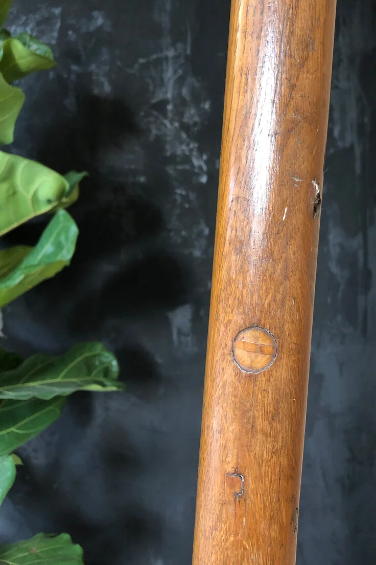 Vintage 13 rung beech ladder