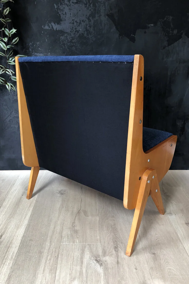 Mid-Century bench seat with storage