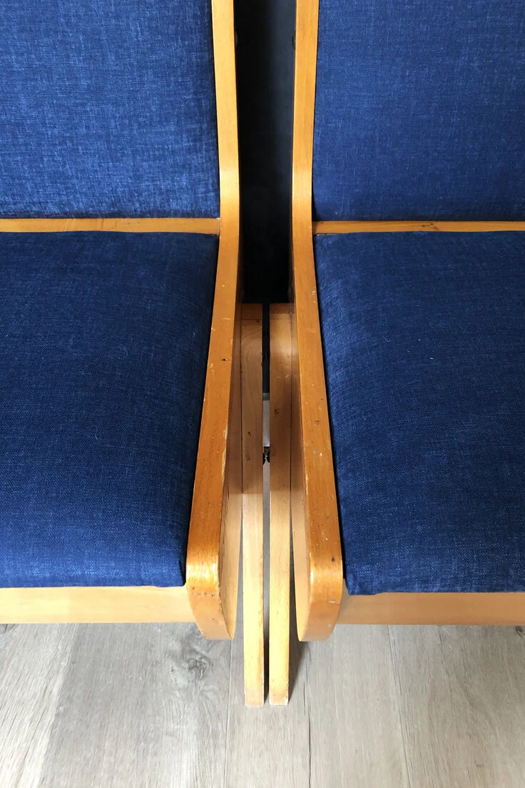 Mid-Century bench seat with storage