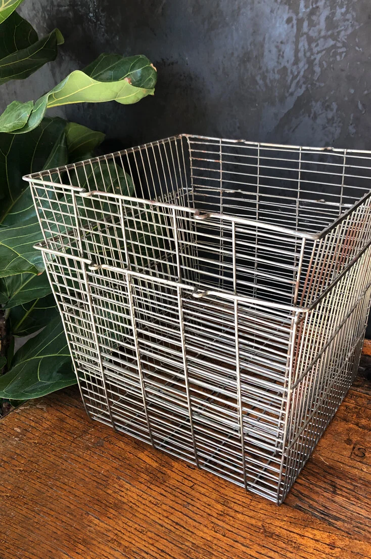 Vintage wire basket