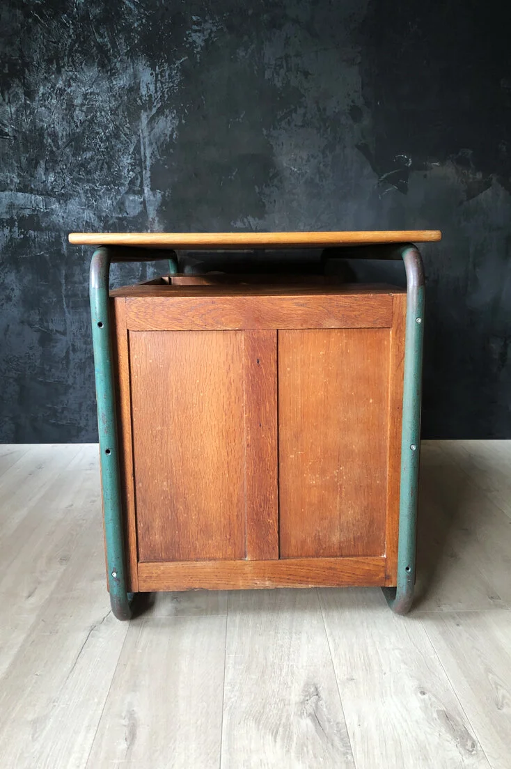 FRENCH ART DECO SCHOOL TEACHERS DESK