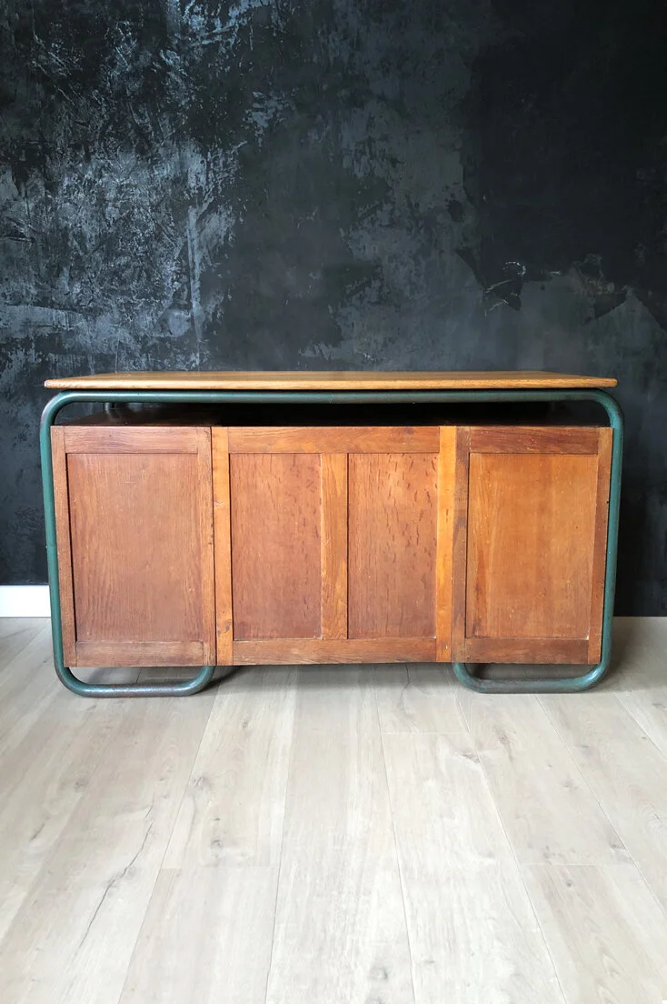 FRENCH ART DECO SCHOOL TEACHERS DESK