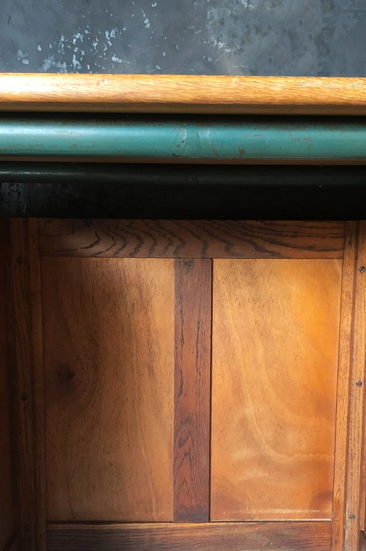 FRENCH ART DECO SCHOOL TEACHERS DESK