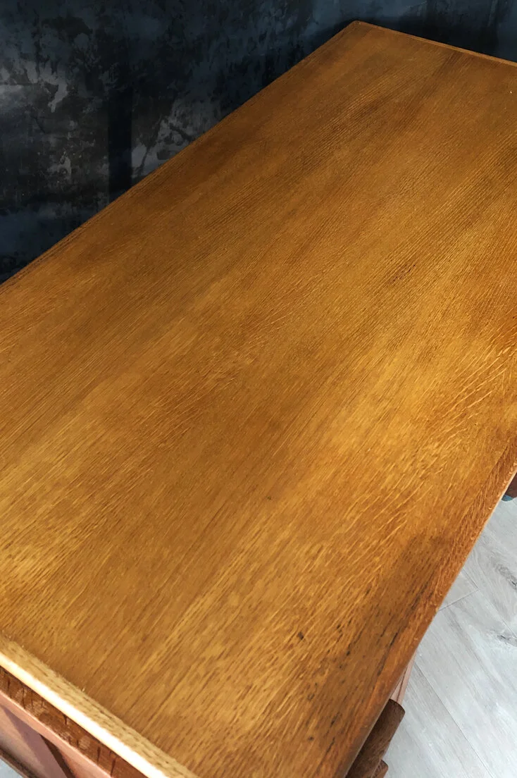 FRENCH ART DECO SCHOOL TEACHERS DESK