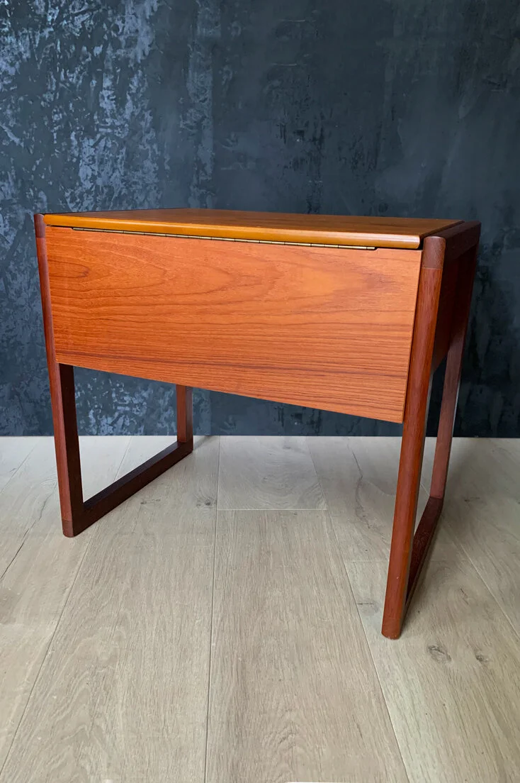 Mid-century teak sewing box