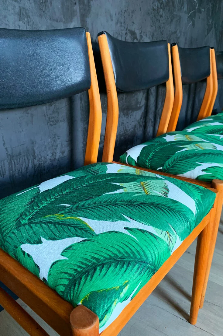 Mid-century teak dining chairs