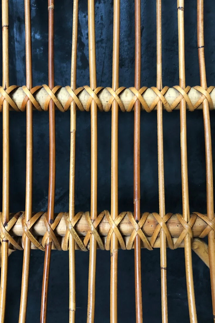 Mid-century wicker/rattan/bamboo lounge chairs
