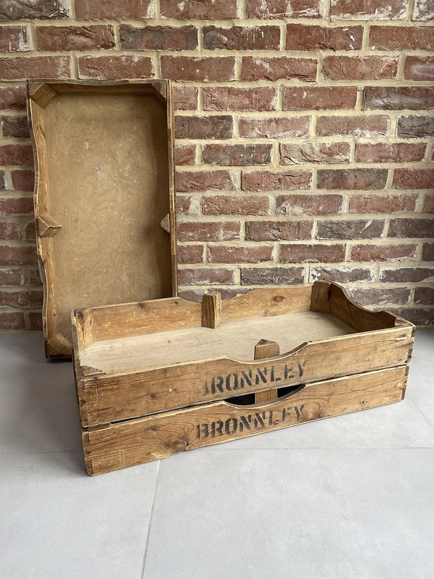 Vintage Wooden Factory Tray