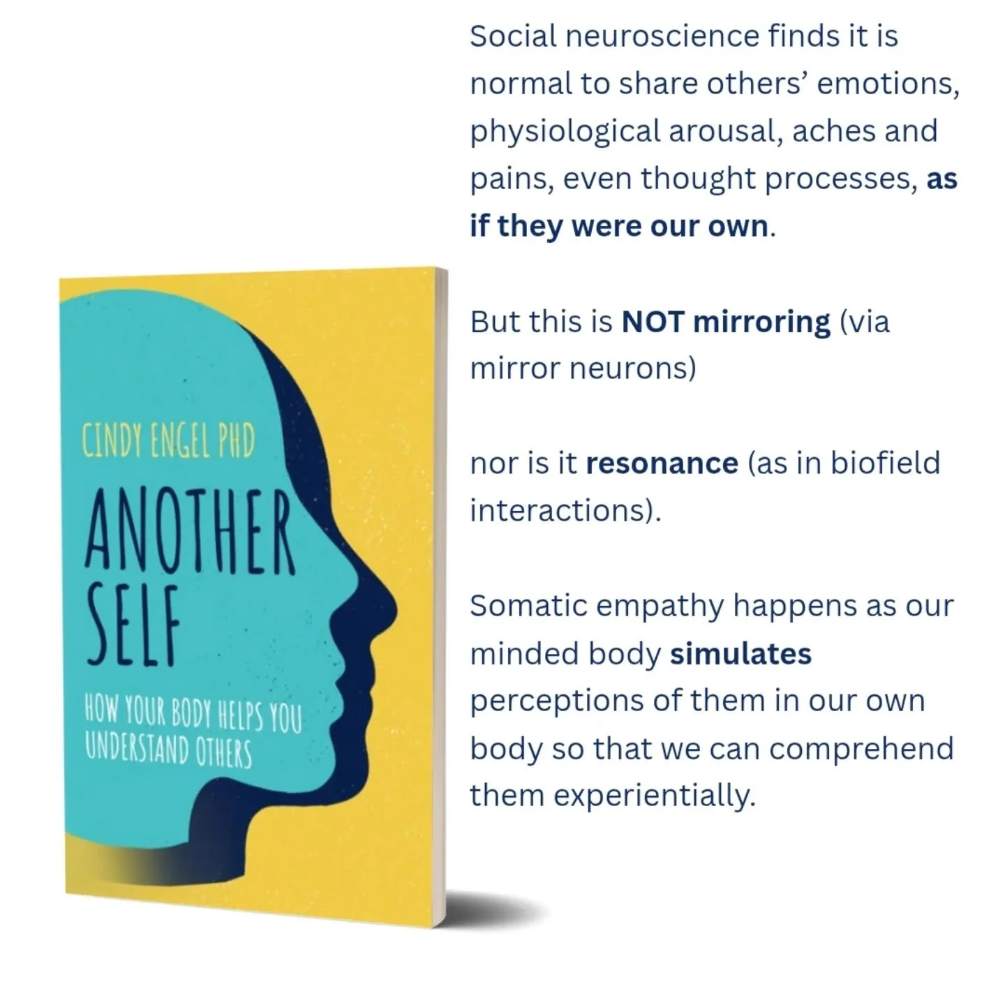 How do we feel how others feel? This matters because sometimes it happens too much or too little. We can feel overwhelmed by other people's stuff. By understanding the mechanism we can modulate how much we take on from others. Turns out it is not mir