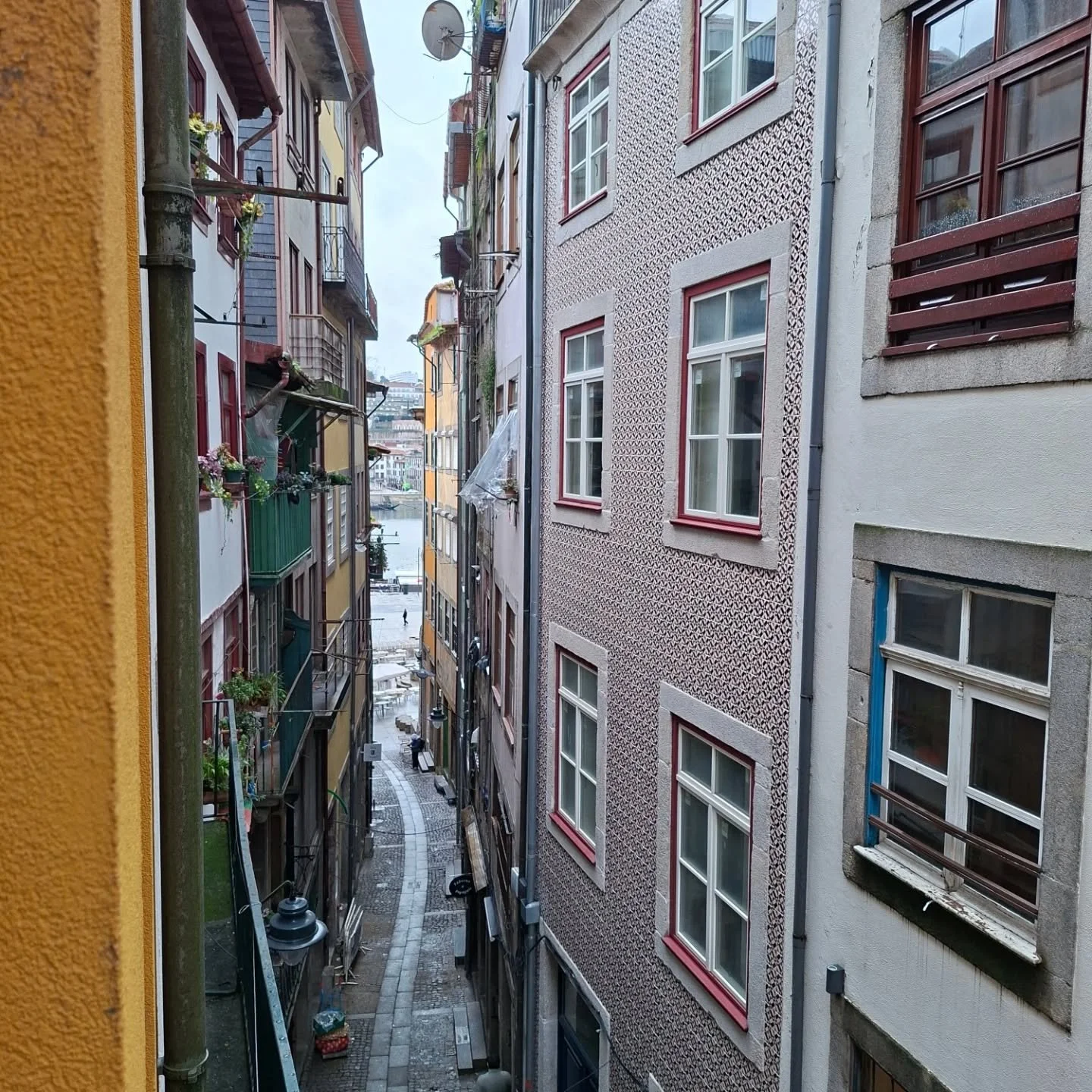 "River view" they said...if you lean out the window.