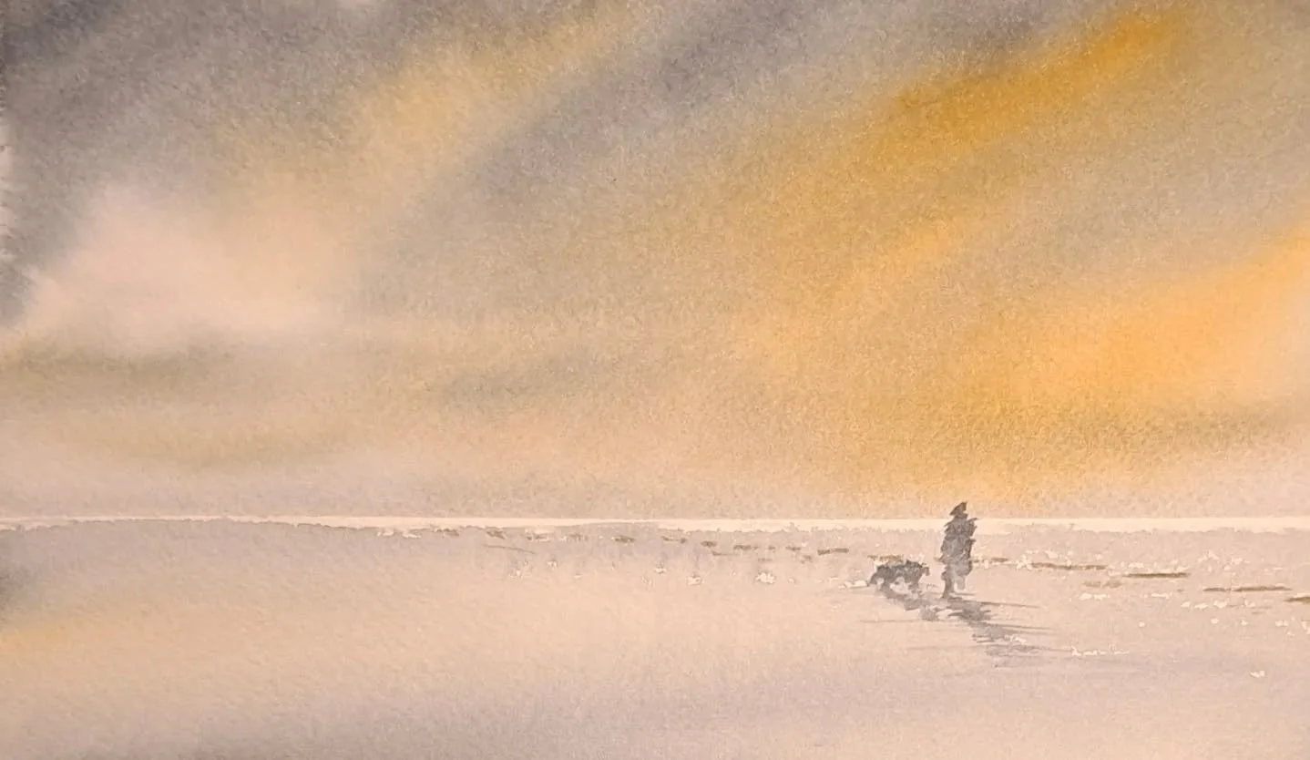 And breathe....

A little watercolour for your morning :)