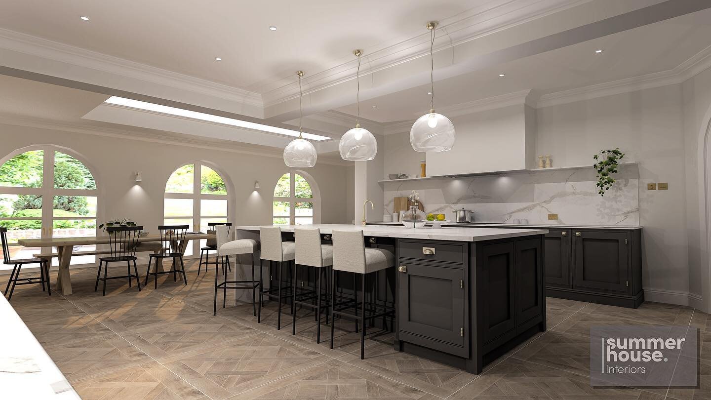 We are excited to share this stunning kitchen design that we have recently completed for our client. It&rsquo;s the perfect open plan family-friendly entertaining space! 
.
We love providing our clients with computer generated images that are as life