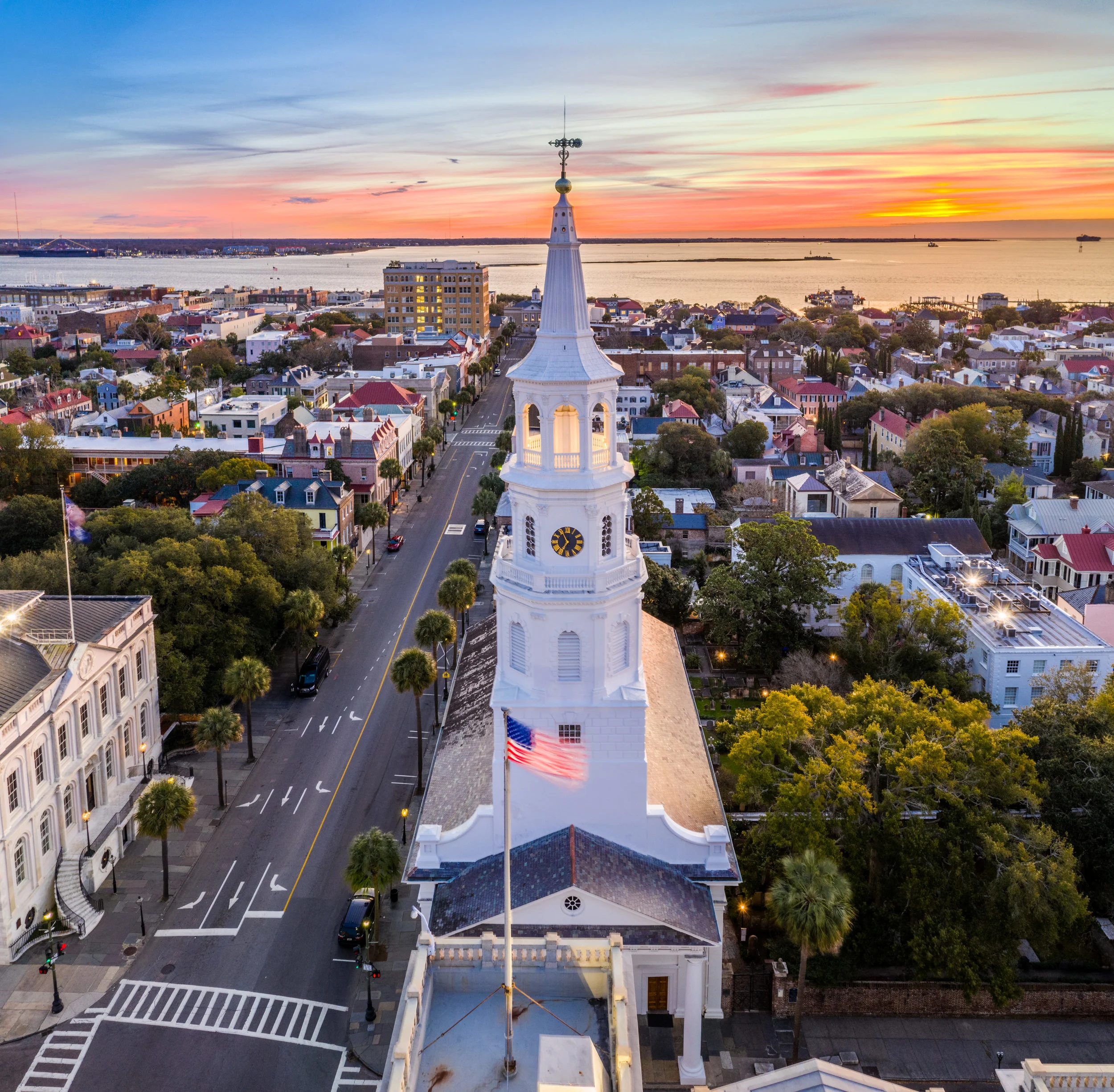 St Michael's Sunrise - Charleston, SC
