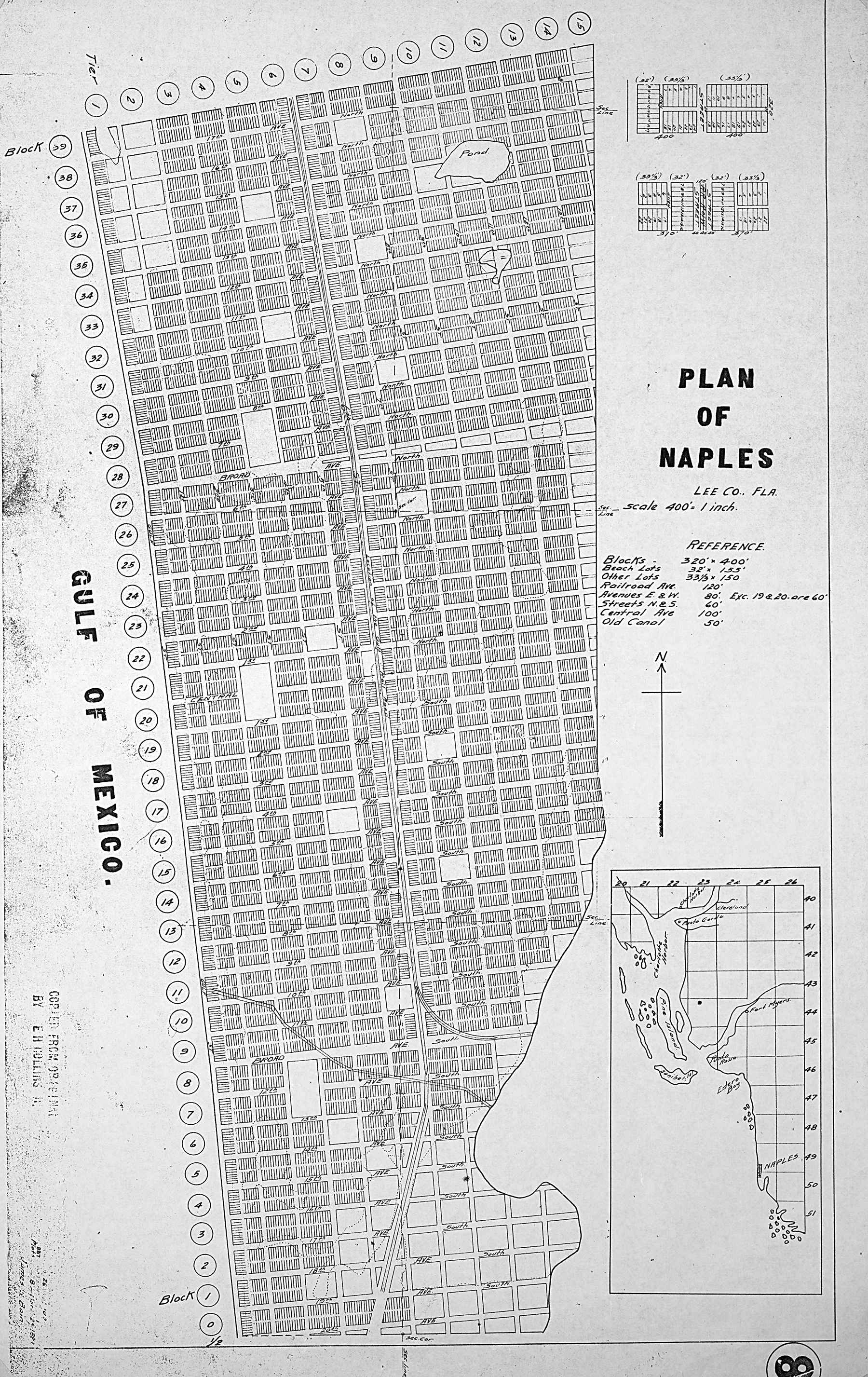 Plan of Naples, 1887