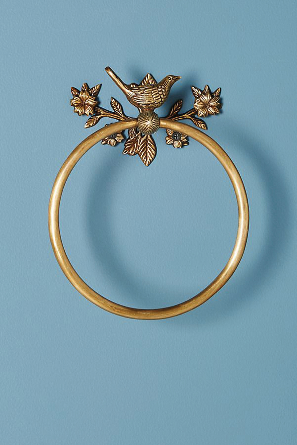 Everlee towel ring, $48; anthropologie.com