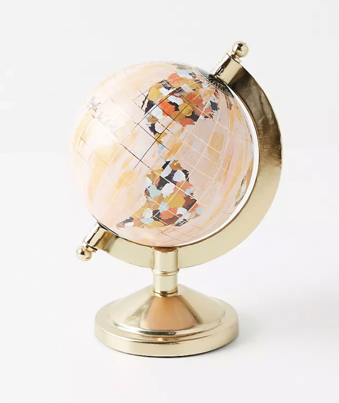   Kayla Nord Wanderlust Globe;  $18;  anthropologie.com  