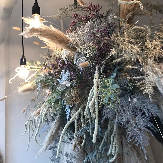 This time last year, for @ourdailyedit ~ a hanging dried winter installation for the window