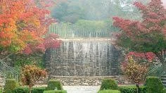 om sanctuary’s water feature in fall