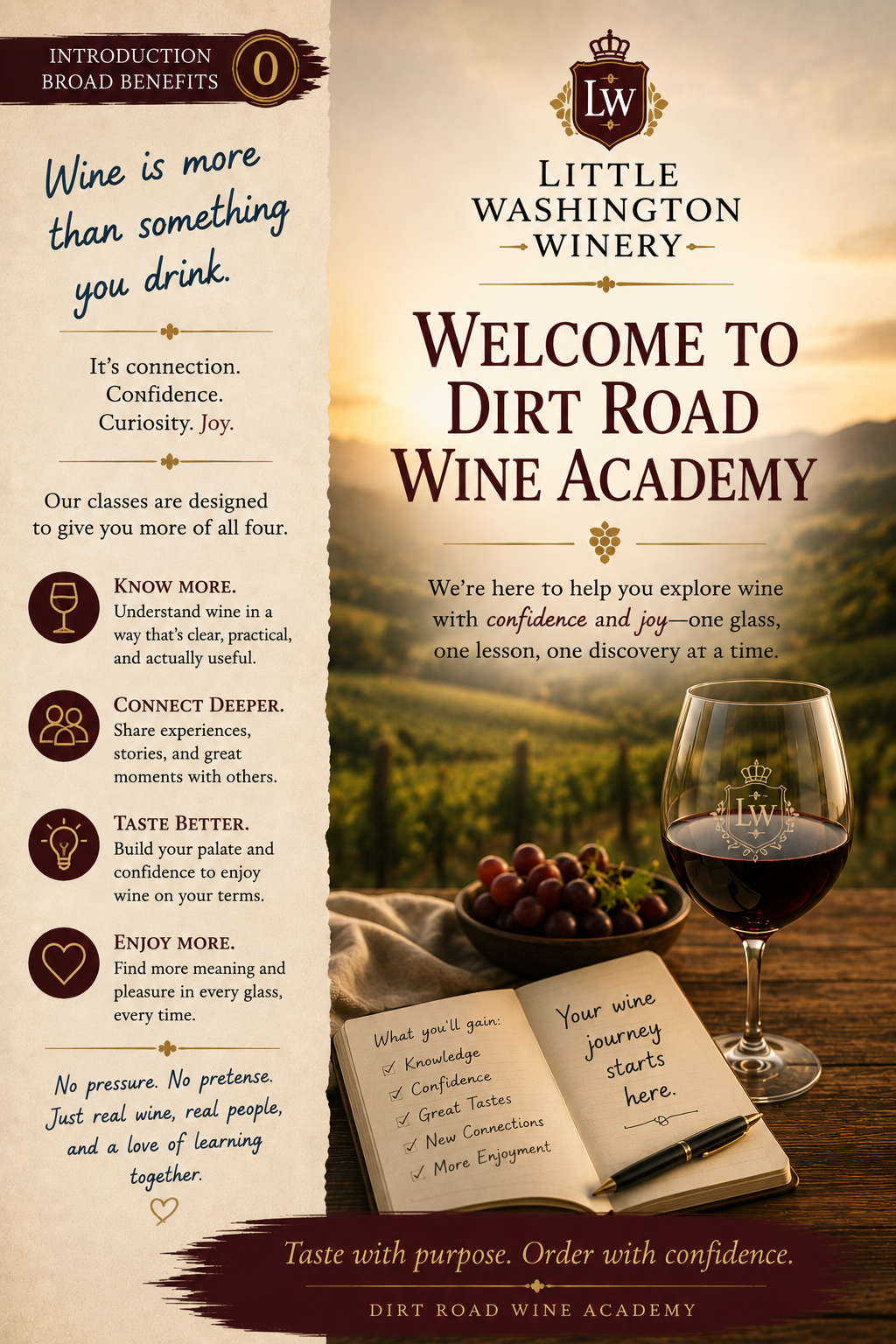 Dirt Roadf Wine Academy Introduction