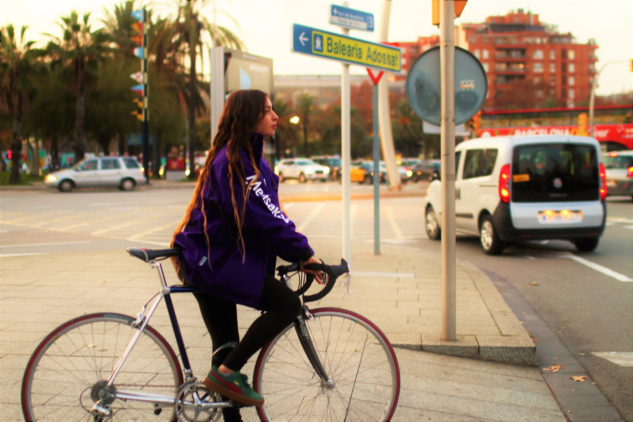 Núria Soto, portavoz del sindicato Riders X Derechos . Foto: Juan Manuel Maidana /La Factoría.