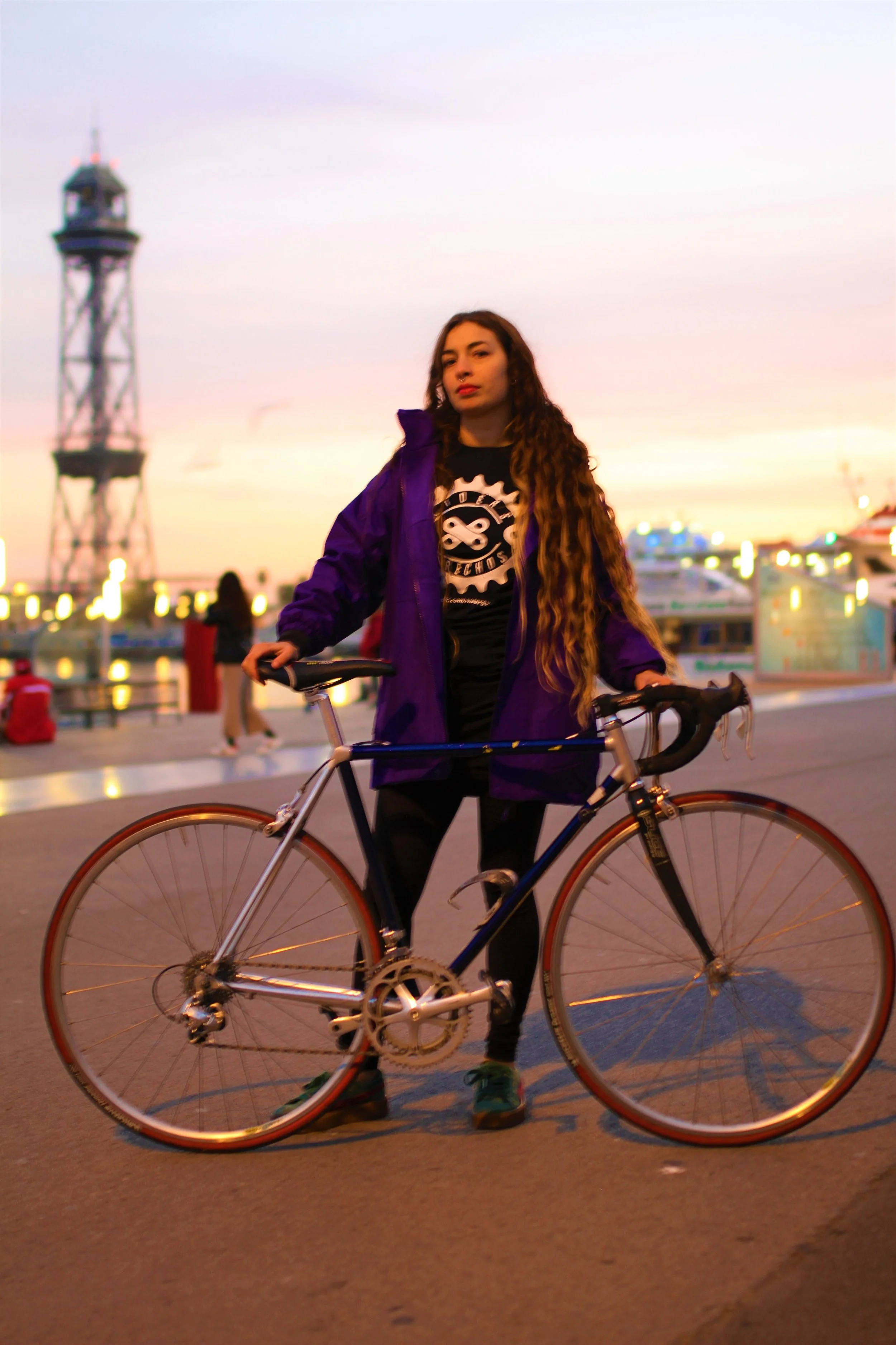 Núria Soto, portavoz del sindicato Riders X Derechos . Foto: Juan Manuel Maidana /La Factoría.