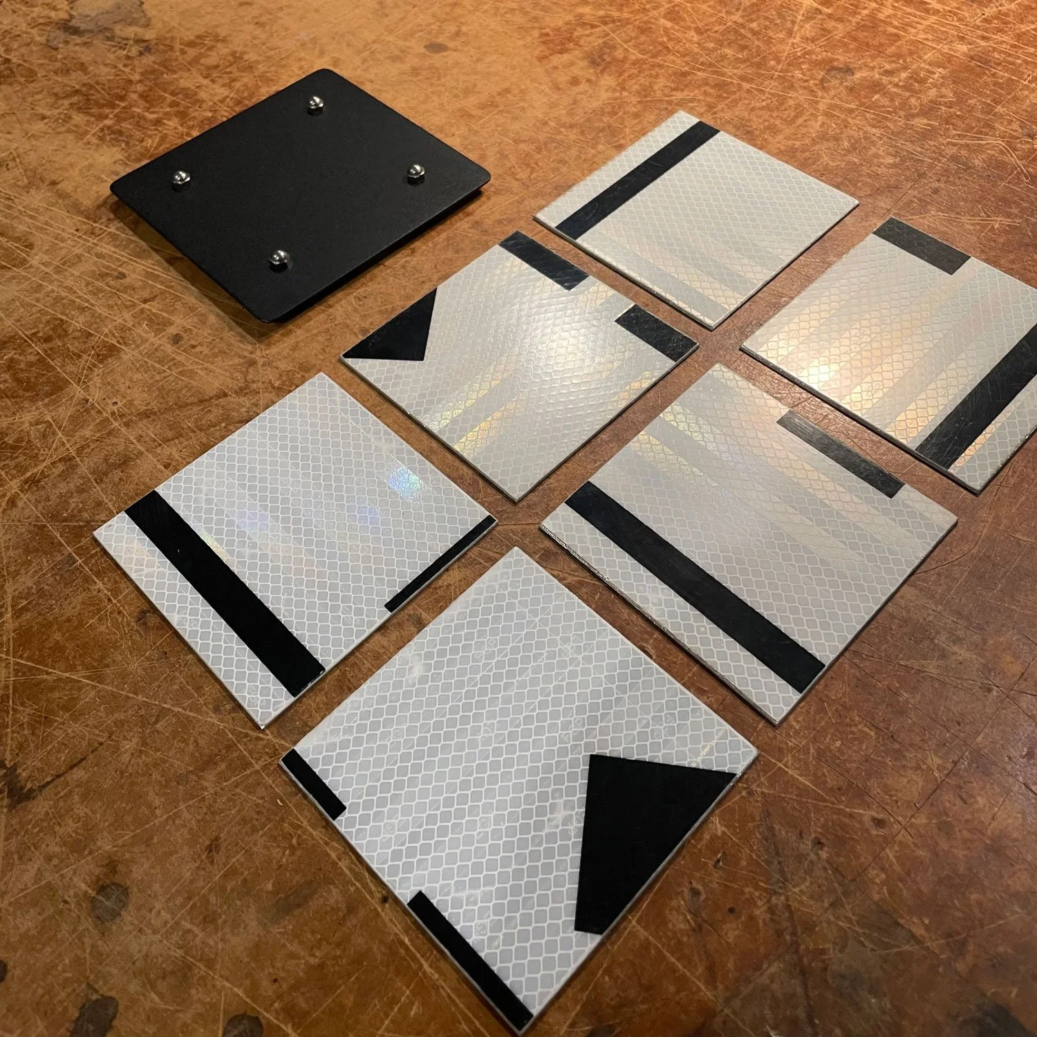 Sous-verres signalétique N/B 2