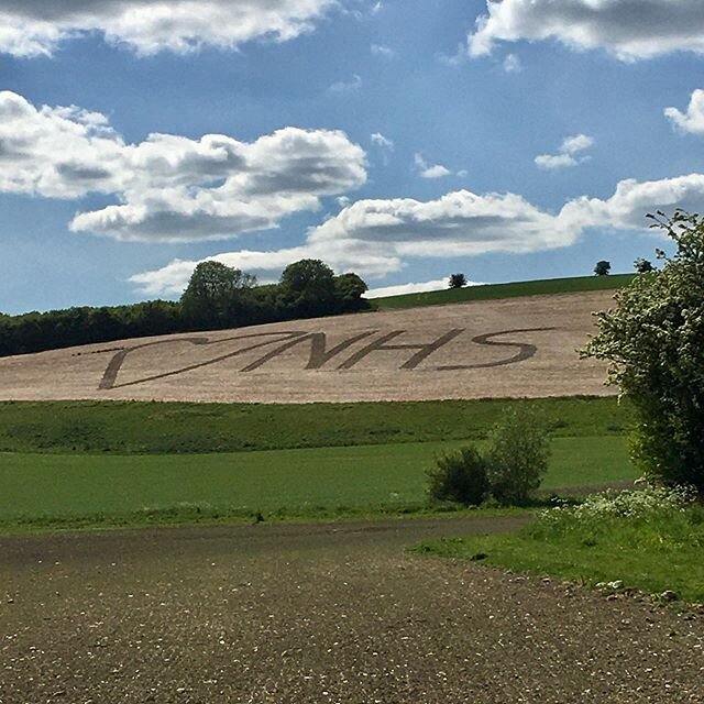 So this is a big huge &ldquo;Thank you&rdquo; on the corner of our village... Stay save 
Together let&rsquo;s get through this 👊🏻❤️ #nhs #staysave #walk #country #home #love