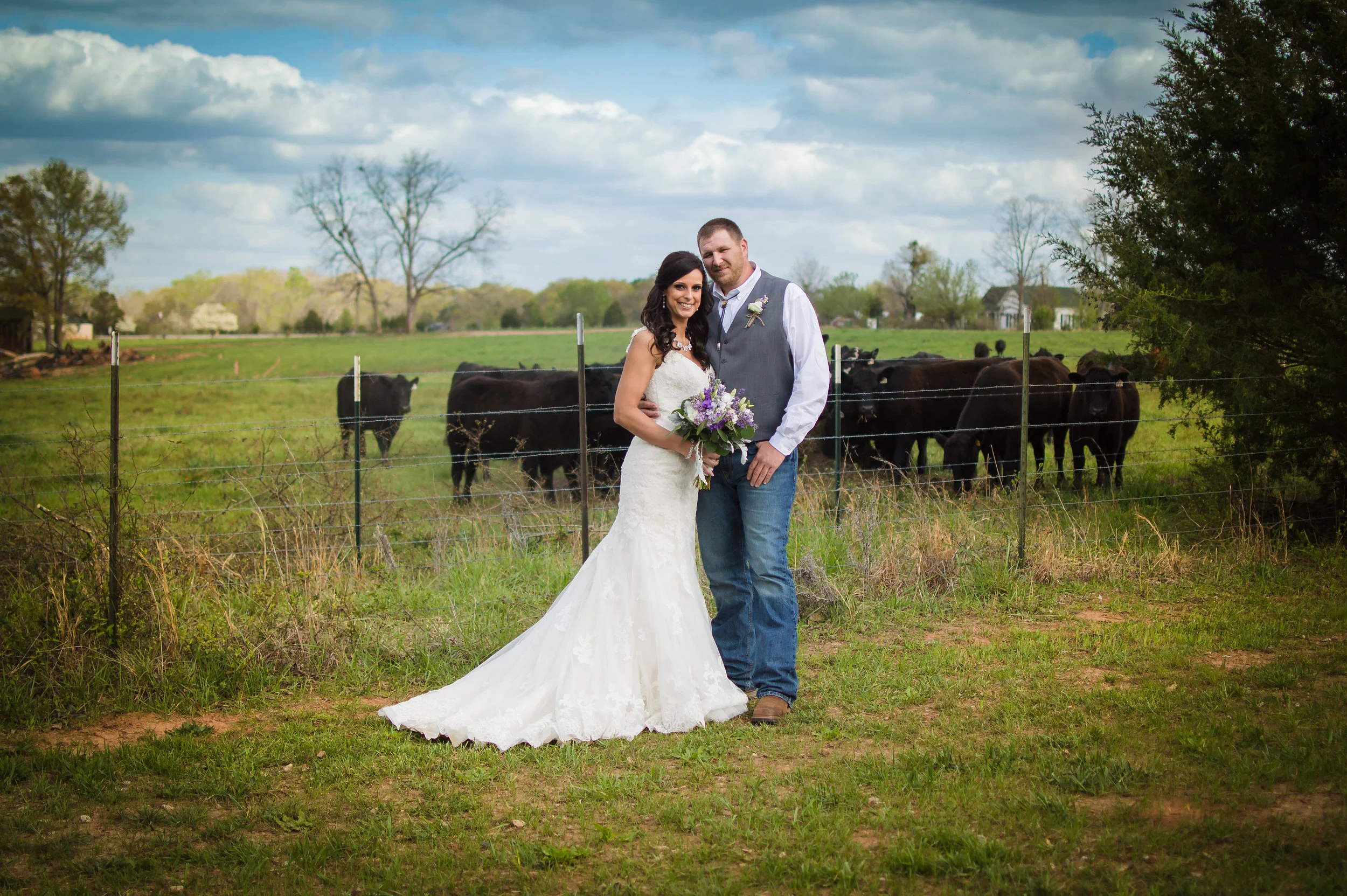 March wedding, photo by Hannah Hensley Photography