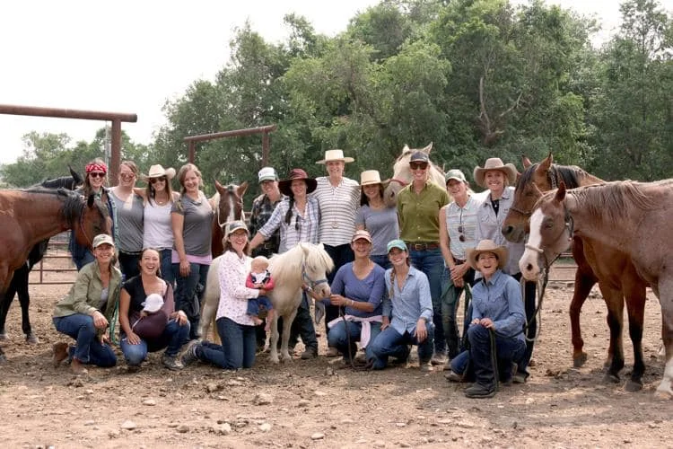 Women gathered at Diamond Cross Ranch in Montana for Western Landowners Alliance’s first Women in Ranching event.