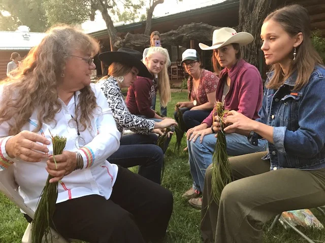 Women gathered at Diamond Cross Ranch in Montana for Western Landowners Alliance’s first Women in Ranching event.