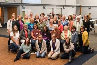 Participants pose for a group photo at Buchanan WLL’s Listening Session in 2018.