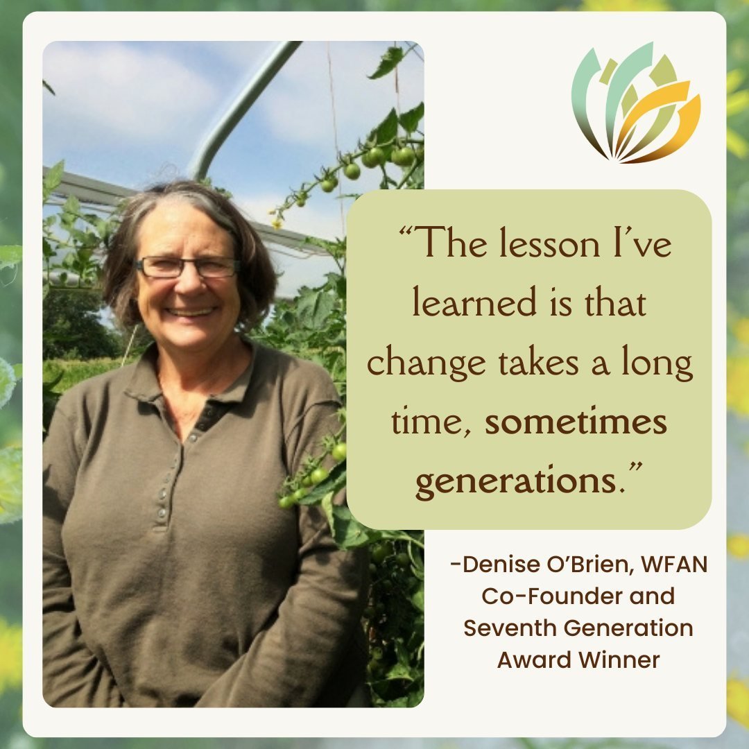 WFAN Co-founder Denise O&rsquo;Brien and partner Larry Harris were honored with the @&zwnj;ruralnerd Center for Rural Affairs Seventh Generation Award, &lsquo;a lifetime service award presented to individuals who have made major contributions in impr