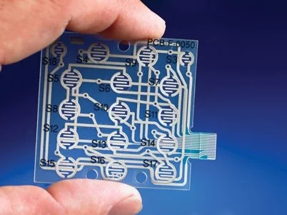 Compared to single-sided designs, Reliatrace®’s D/SPC® technology uses less space in the X-Y plane to run circuit traces, enabling you to create membrane switches with a significantly smaller circuitry footprint.