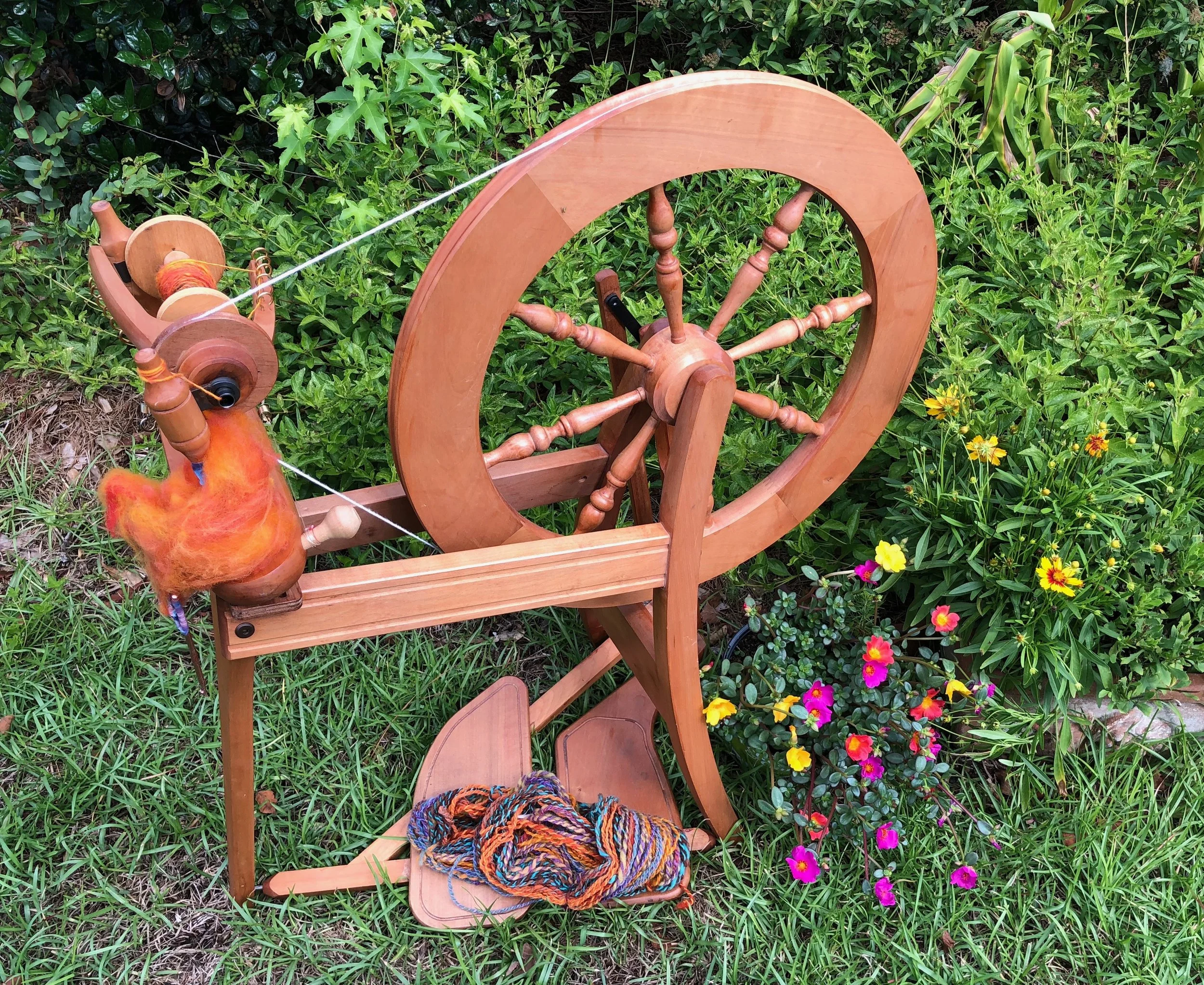 Spinning at Four Arches Farm