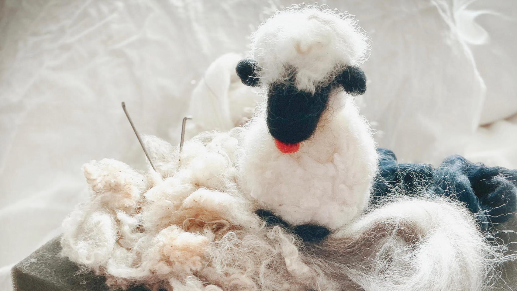 A Taste of Crafting with Wool: Needle-felted Sheep