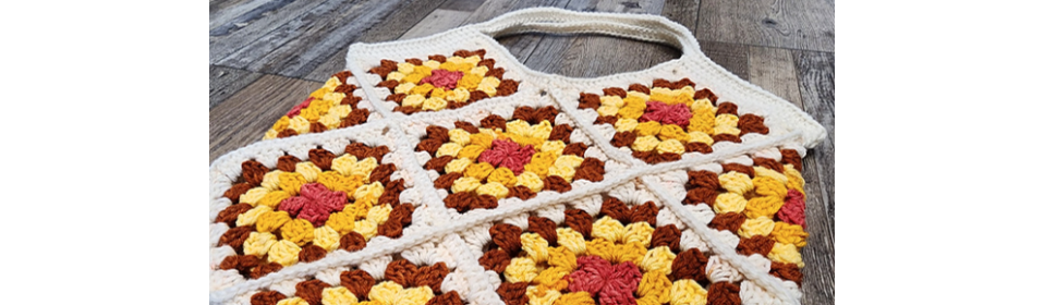 Taste of Crochet Essentials: Granny Square Tote Bag