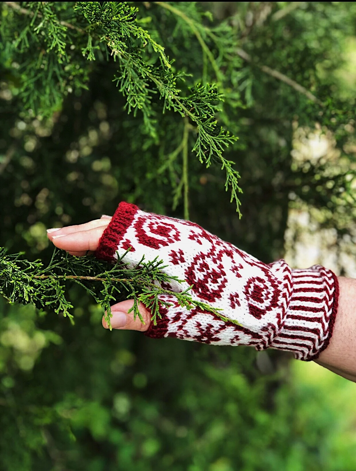 Northwind fingerless mitts pattern