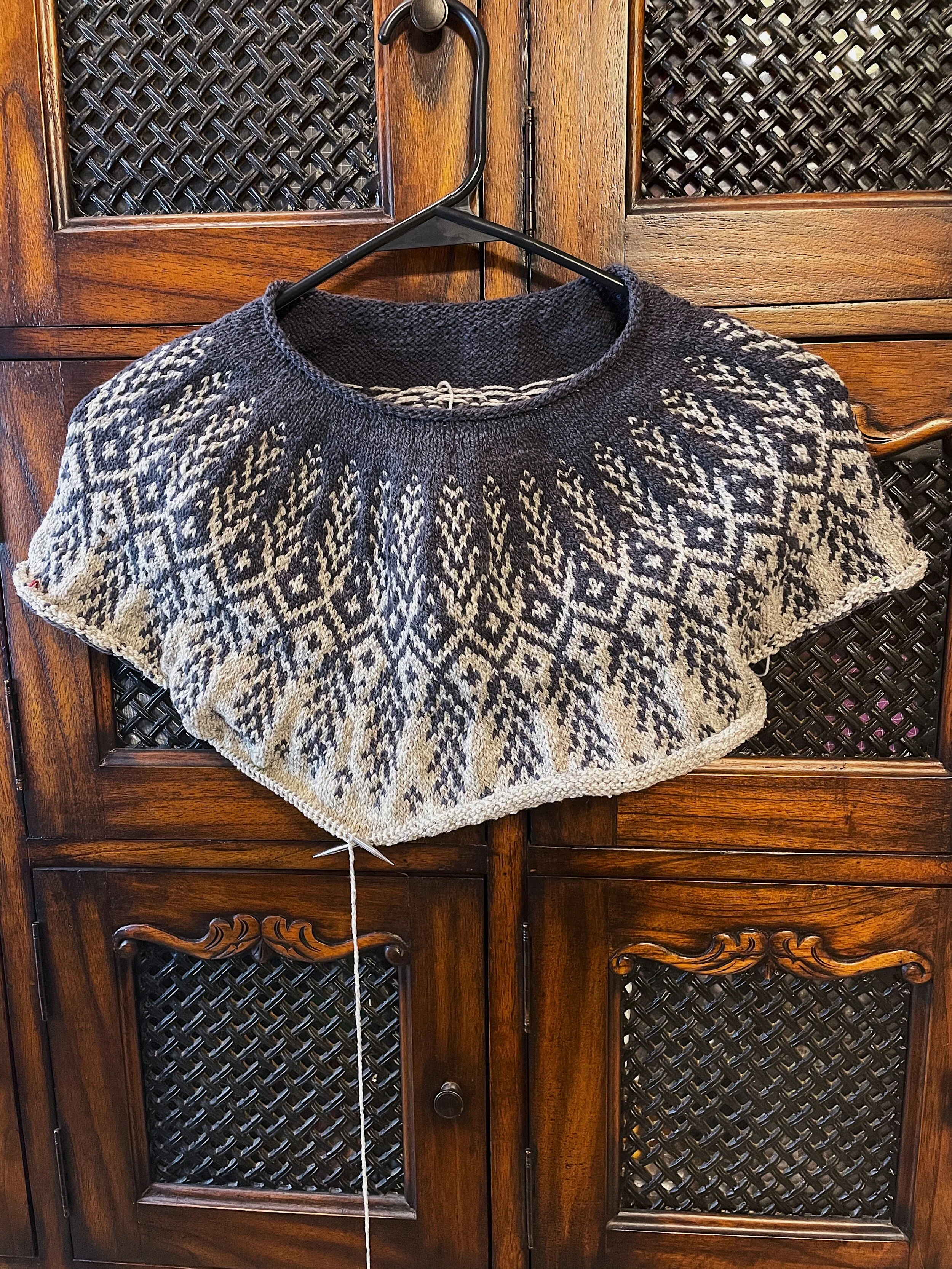 Converting The GoldWing Sweater to Fingering Weight