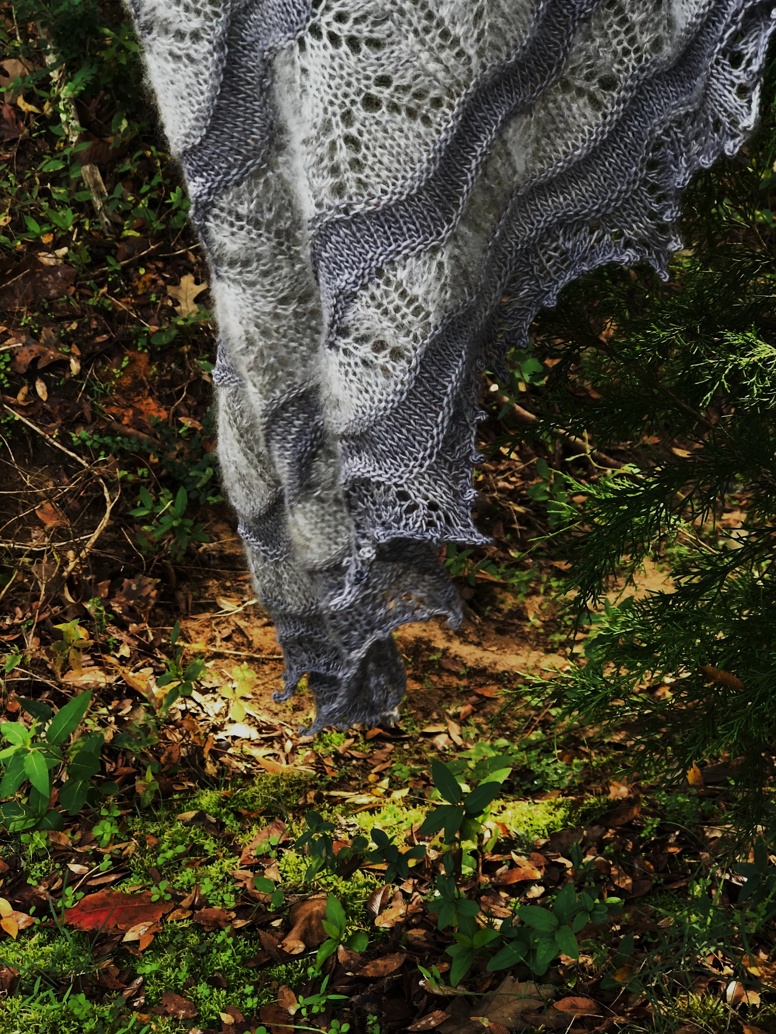 Trailing Leaves Shawl pattern