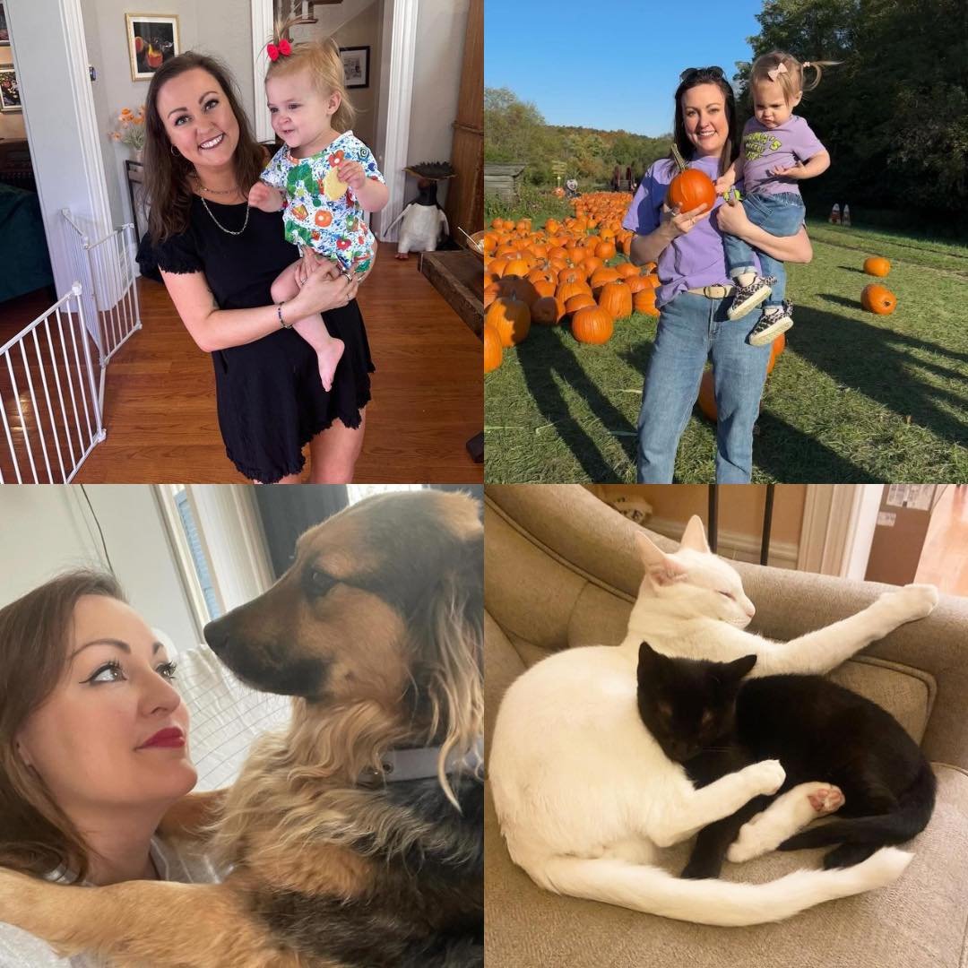Happy Mother&rsquo;s Day Christine! 💕 

And Happy Mother&rsquo;s Day to all the hardworking moms, grandmoms, and pet parents out there! ❤️

&bull;
&bull;
&bull;
Image description: Collage of Christine with daughter Leona, dog Gio, and her cats Junip