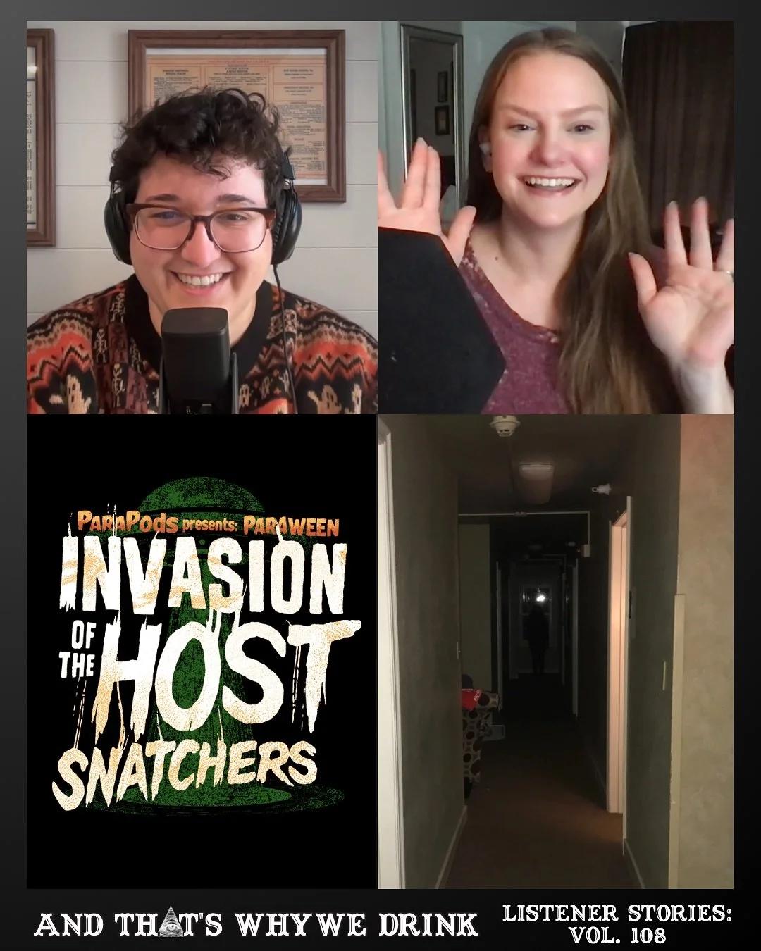 It&rsquo;s tiiiimeee to kick off spooky season! Welcome to Paraween: Invasion of the Host Snatchers! 

Today Christine&rsquo;s been snatched away and we have guest host Amanda from @livelaughlarcenypodcast here with Em to cover a batch of Petty and P
