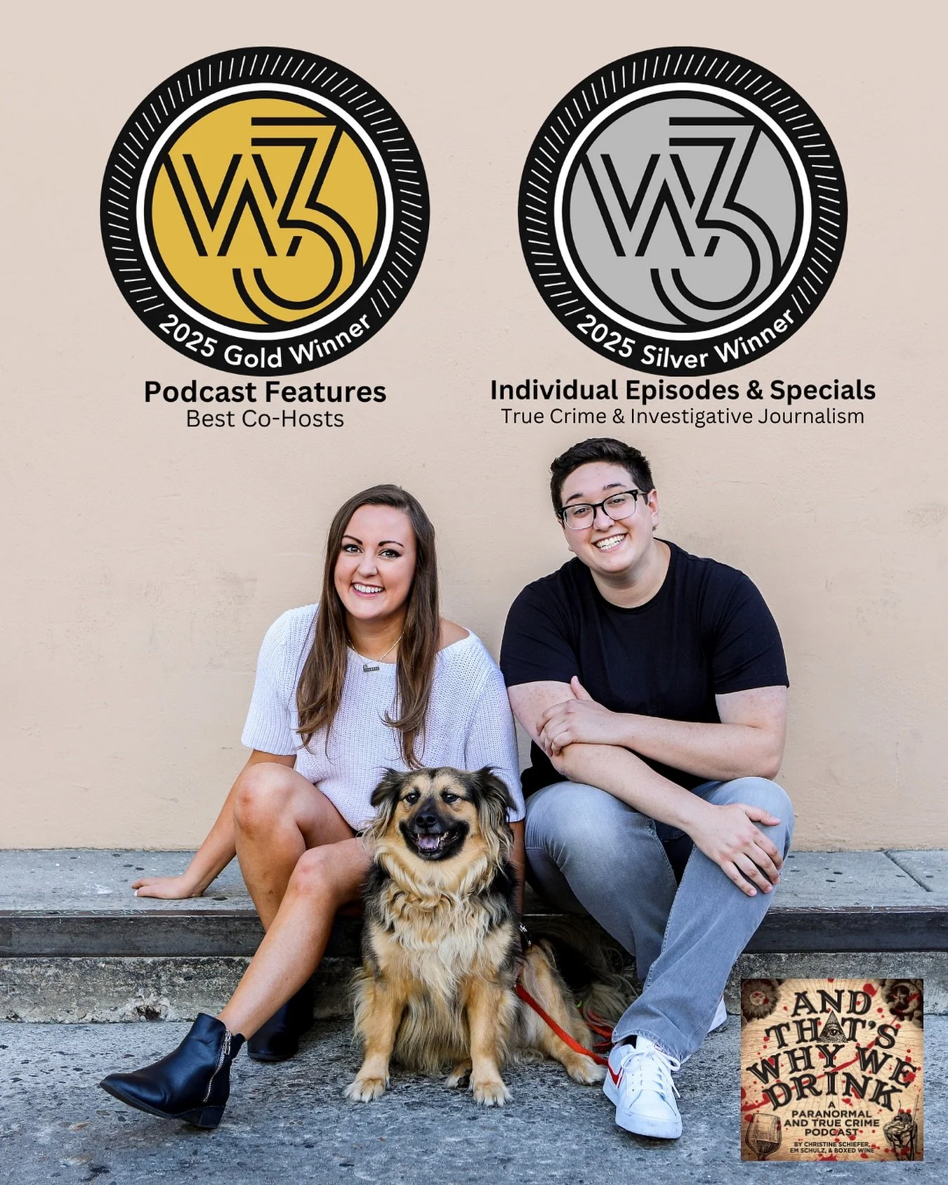 We&rsquo;re excited to announce we&rsquo;ve won two @w3awards this year! 

Gold in Podcast Features: Best Co-Hosts and Silver in Individual Episodes &amp; Specials: True Crime &amp; Investigative Journalism! 🎉 

Thanks to all our amazing listeners w