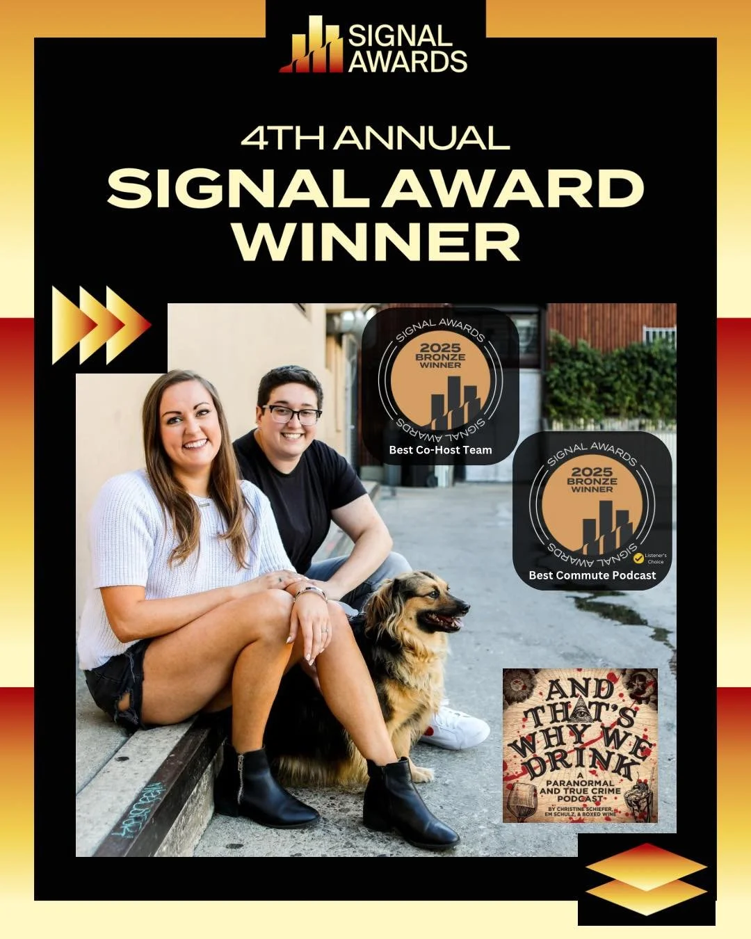 We are proud to announce we&rsquo;ve won two @signalawards this year! 🎉 

Huge thank you to all our listeners who voted for us!! ❤️