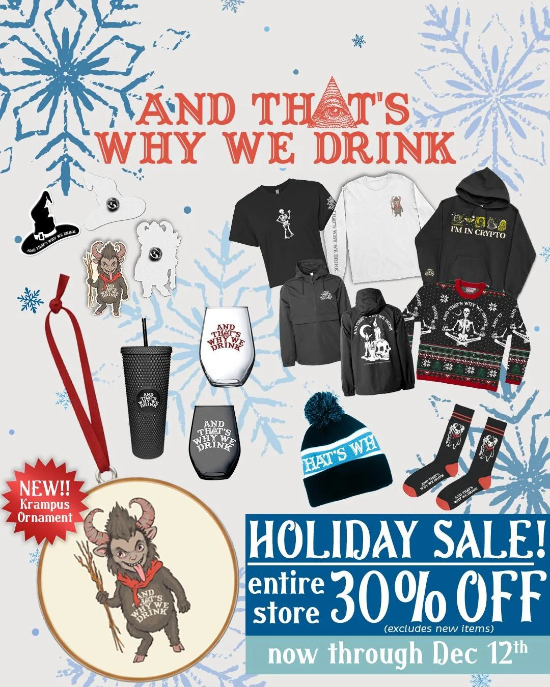 💥 Our Holiday Sale ends THIS FRIDAY! 💥

Get 30% OFF our entire merch collection (excluding new items) through this Friday Dec 12th! 

Head over to atwwdmerch.com today before this deal ends!
