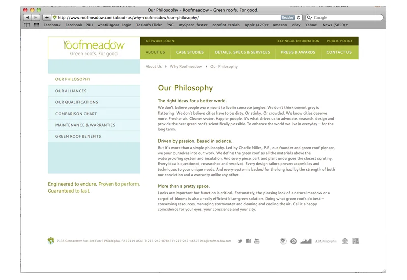 Roofmeadow website