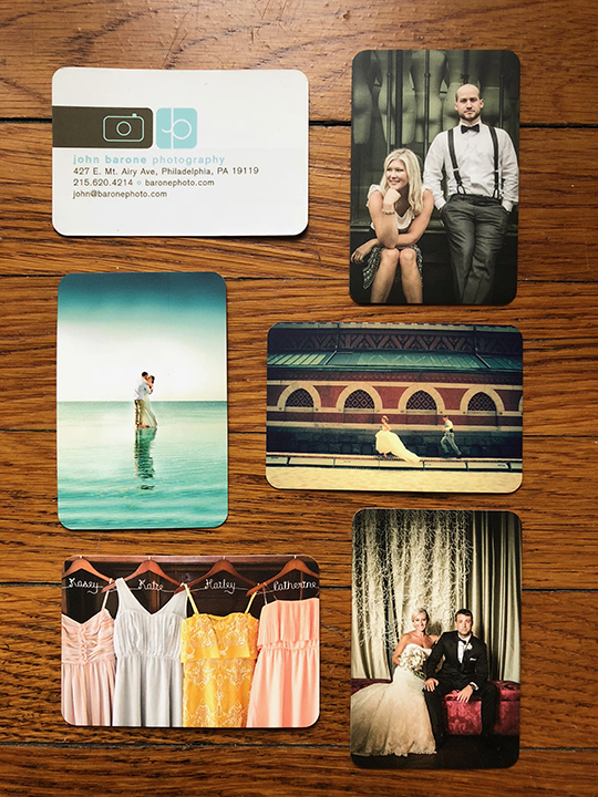 John Barone Photography business card design