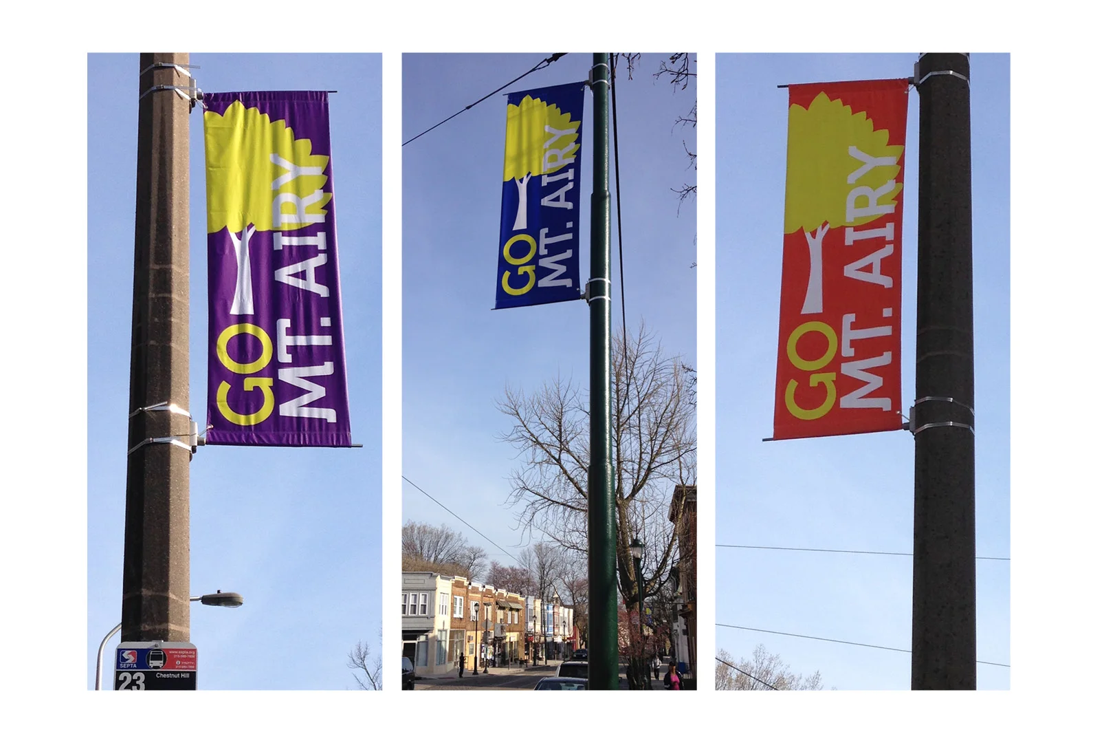 Go Mt. Airy street banners