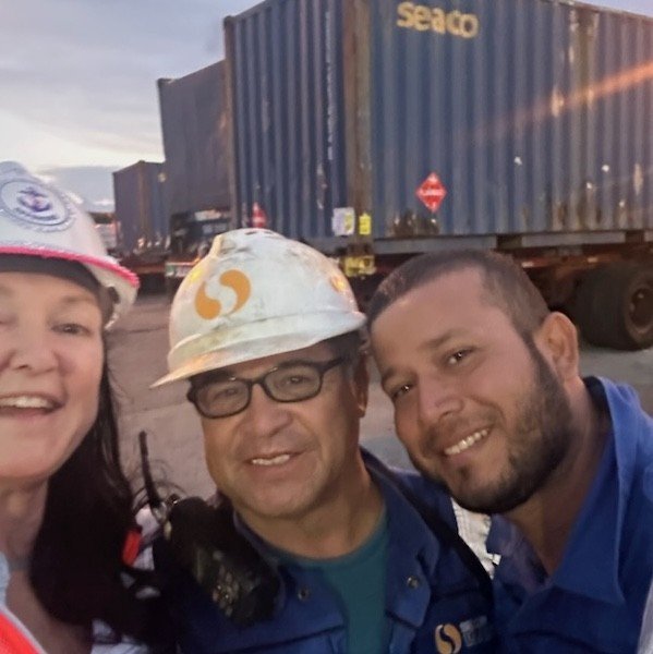 Yesterday we had a challenging visit to a ship where our church's team spent a considerable amount of time securing and delivering supplies to the crew. Despite logistical difficulties due to the closure of Dania Beach Port and the remote docking loc